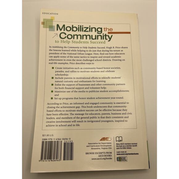 Mobilizing the Community to Help Students Succeed by Hugh B. Price 2008 - Picture 2 of 2